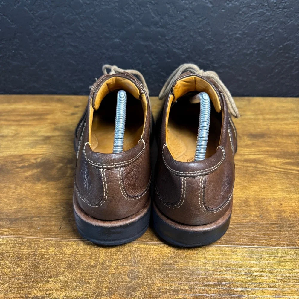 Sandro Moscoloni 5511 Brown Leather Square Toe Comfort Gel Oxford‎ Mens 10D